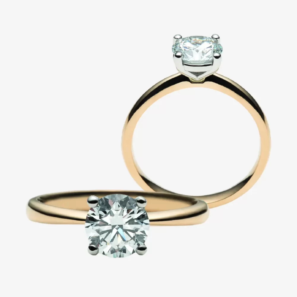 Solitaire martini rond