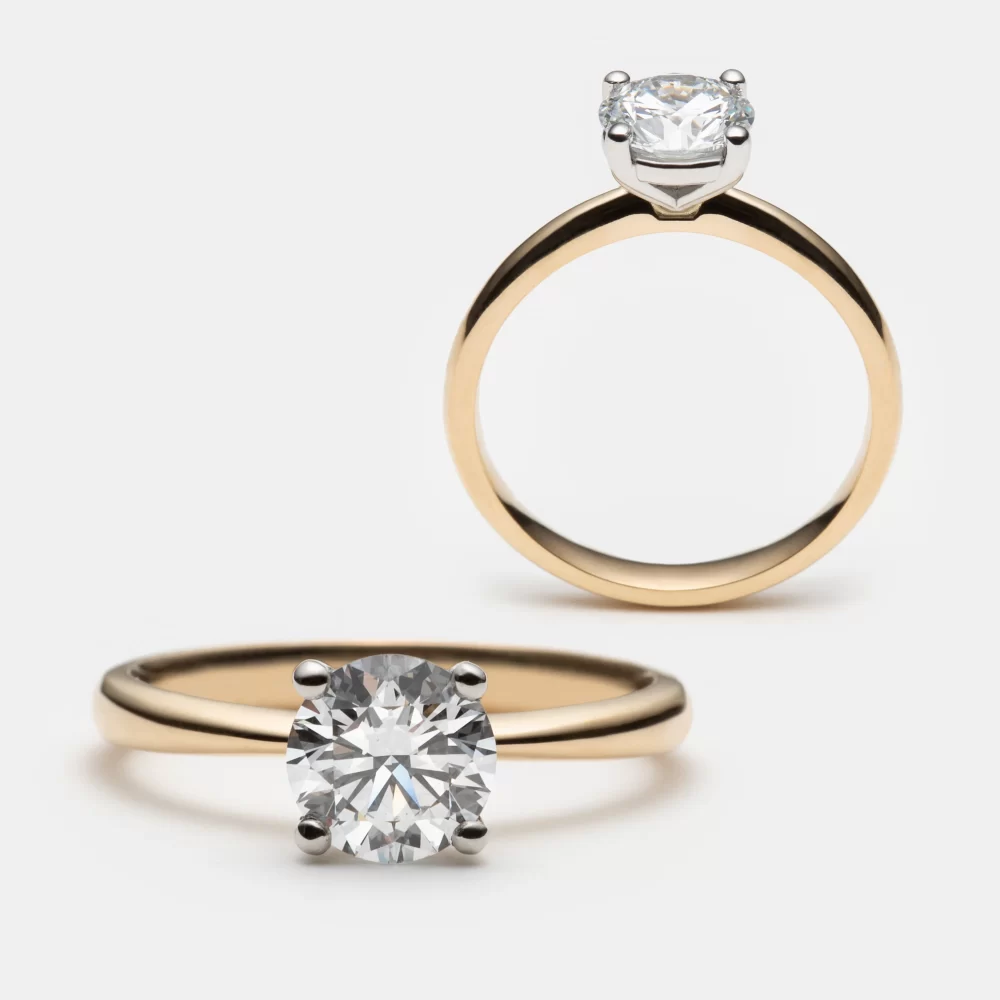Solitaire martini rond
