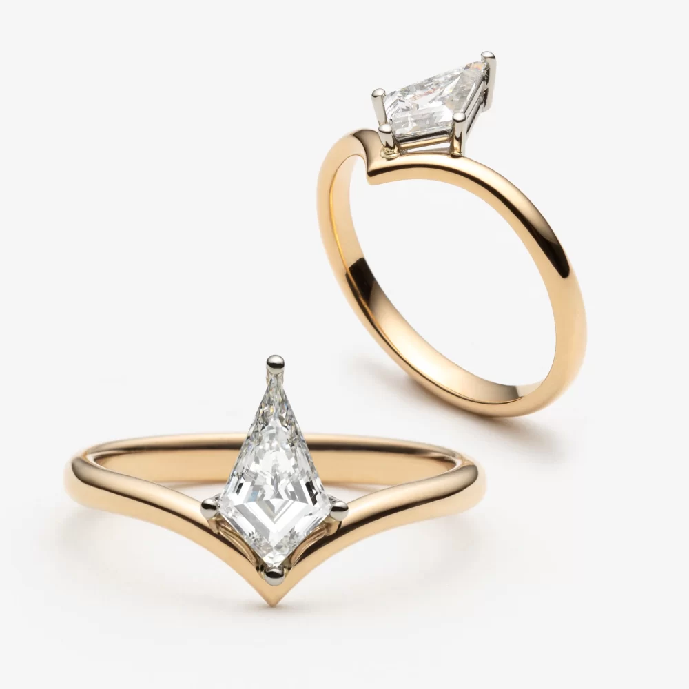 Solitaire chevron kite