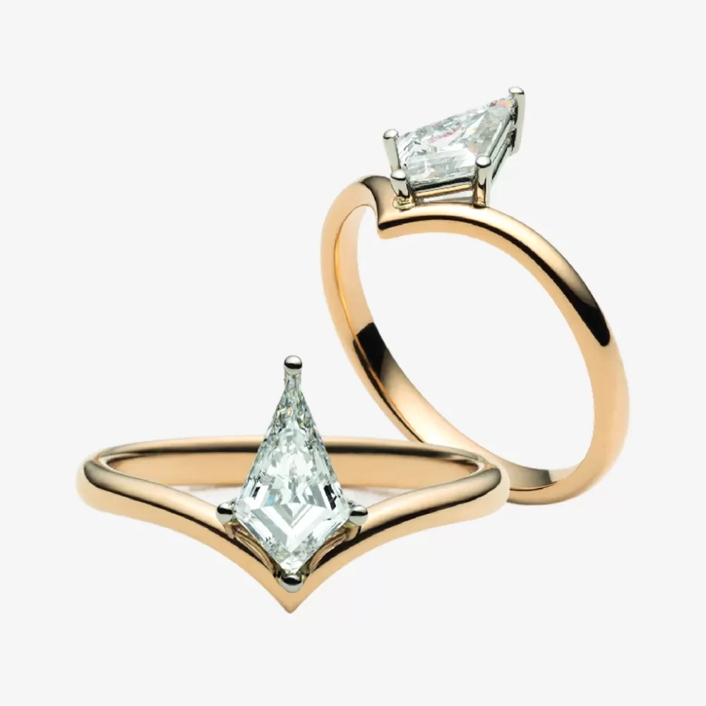 Solitaire chevron kite