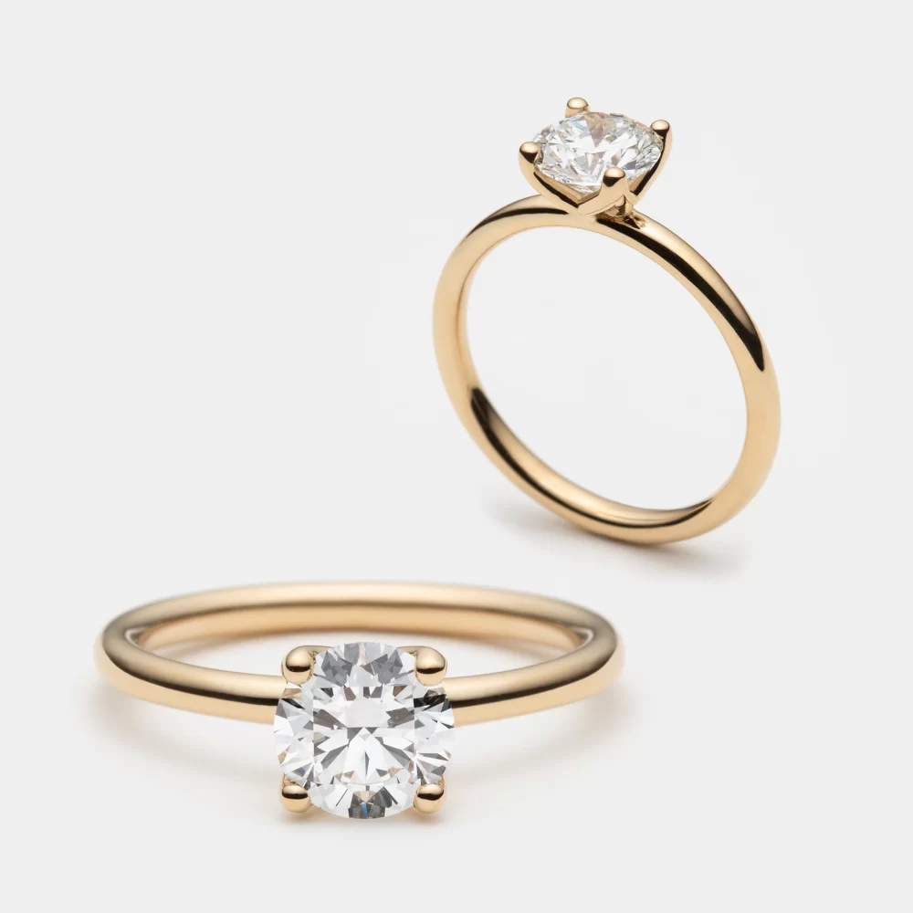 Solitaire tulipe rond