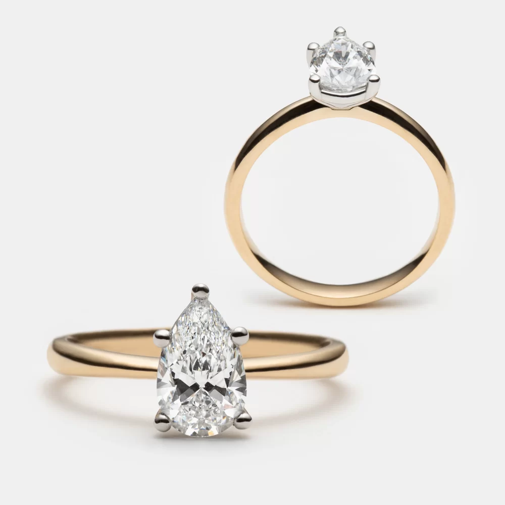 Solitaire martini poire